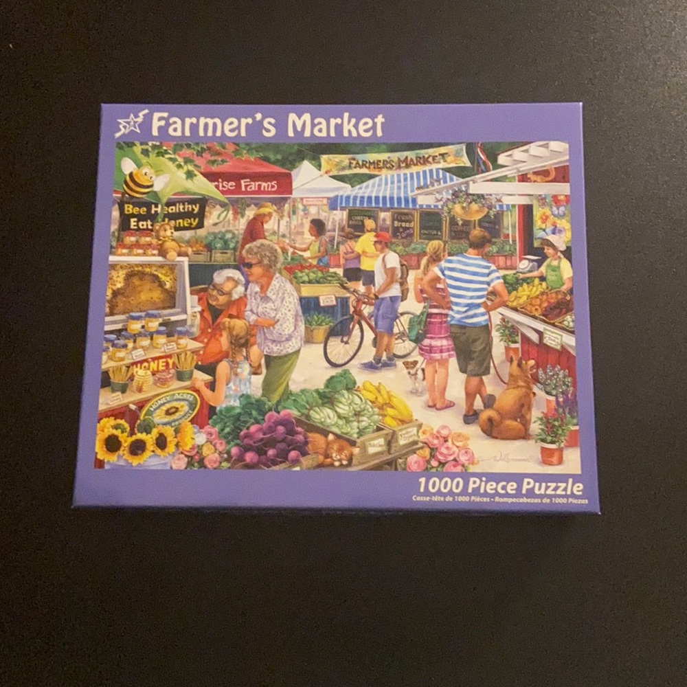 Farmer's Market by Randy Wollenmann Vermont Christmas Company 1000 Piece Puzzle